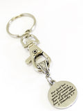 Keychain Gift, Motivating Gift, Spirit of Power Keychain, 2 Timothy 1 7, Bible Verse Quote, Encouraging Gift, Power Not Timidity