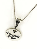 Christian Necklace, I Am A Child Of God Necklace, Christian Gift, Christian Jewelry, Child Of God Jewelry, Christian Charm, Baptism Gift