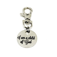 Christian Gift, I Am A Child Of God, Christian Bag Charm Gift, Christian Purse Charm, Baptism Gift, Bag Tag, Not Who You Are, Whose You Are,