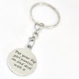 Big Girl Panties Keychain, Put Your Big Girl Panties On And Deal With It, Funny Girlfriend Gift, Motivational Quote, Success Quote