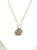 Christian Jewelry, God Is Within Her She Will Not Fall Necklace, Christian Woman, Christian Daughter Jewelry, Psalm 46 5 Scripture Jewelry