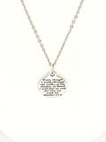 Scripture Jewelry, 23rd Psalm Jewelry, Scripture Necklace, Scripture Charm, I Will Fear No Evil Necklace, Daughter Jewelry Gift