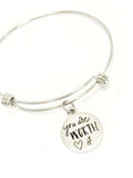 You Are Worth It Bracelet, Daughter Gift, Stacking Bangle, Motivational Gift, Encouraging Gift, Excercise Charm Bracelet, Direct Sales Team