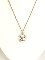 Saved By Grace Necklace, Christian Gift, Christian Necklace, Saved By Grace Jewelry, Ephesians 2 8 Necklace, Saved By Grace Baptism Gift