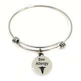 Bee Allergy Medical Charm Bracelet, Bee Allergy Awareness, Bee Allergy Jewelry, Anaphylaxis Medical Notification, Medical Awareness