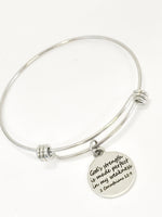 Bible Verse Bracelet, God’s Strength Is Made Perfect In My Weakness Bracelet, Bible Verse Gift, Strength Gift, Sympathy Gift, 2 Cor 12 9