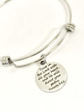 Trust In The Lord With All Your Heart Bracelet, Scripture Bracelet, Christian Bracelet, Daughter Gift, Customizable Gift, Bible Verse Gift