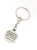 He Heals The Brokenhearted Keychain, Psalms 147 3 Keychain, God Heals The Brokenhearted, Christian Gift, Bible Verse Gift, Scripture Gift