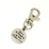 God Is The Strength Of My Heart Christian Bag Charm, Christian Gift, Heart Charm, Bag Tag, Purse Charm, Christian Charm, Psalms 73 26 Charm