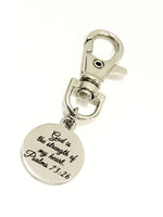 God Is The Strength Of My Heart Christian Bag Charm, Christian Gift, Heart Charm, Bag Tag, Purse Charm, Christian Charm, Psalms 73 26 Charm