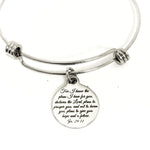 Christian Gift, For I Know The Plans I Have For You Bracelet, Jeremiah 29 11 Gift, Christian Jewelry, Jer 29 11 Gift, Christian Bracelet