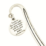 Christian Bookmark, Trust In The Lord With All Your Heart Bookmark, Christian Gift, Christian Charm, Religious Bookmark, Scripture Gift