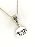 Mommy Gift, Mommy EST 2018 Necklace, Mommy Jewelry, Pregnancy Announcement, New Mom Gift, New Mom Christmas, First Time Mom Gift, 2018 Baby