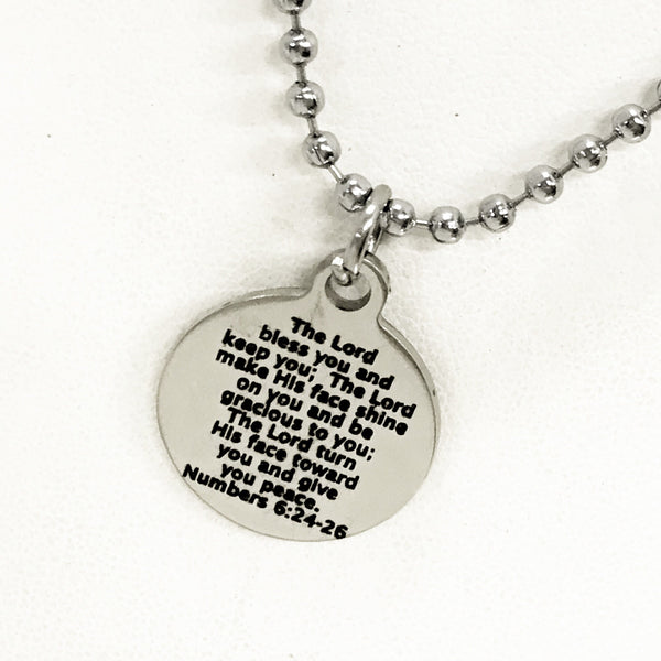 Son Gift, Blessing Gift For Son, The Lord Bless You And Keep You Necklace, Encouraging Necklace, Sports Motivation Gift, Encouraging Gift