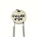 Christian Bookmark, I Am A Child Of God Bookmark, Bible Bookmark, Christian Gift, Planner Bookmark, Faith Gift, Daughter Baptism Gift