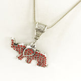 Red Elephant Jewelry, Red Elephant Necklace, Good Luck Jewelry, Crystal Red Elephant Gifts, Good Luck Gifts, Power Jewelry, Power Gifts