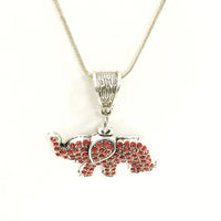 Red Elephant Jewelry, Red Elephant Necklace, Good Luck Jewelry, Crystal Red Elephant Gifts, Good Luck Gifts, Power Jewelry, Power Gifts