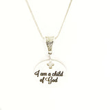 Christian Necklace, I Am A Child Of God Necklace, Christian Gift, Christian Jewelry, Child Of God Jewelry, Christian Charm, Baptism Gift