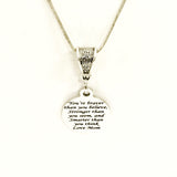 Daughter Gift, Braver Stronger Smarter Necklace, Love Mom Necklace, Gift For Daughter, Daughter Jewelry Gift, Daughter Necklace Gift