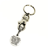 Keychain Gift, Braver Stronger Smarter Keychain, Love Dad Keychain, Gift For Son, Gift For Daughter, Braver Than You Believe Keychain