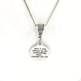 Christian Jewelry, For I Am About To Do Something New Necklace, Christian Necklace, Scripture Jewelry, Christian Gift, Bible Verse Jewelry