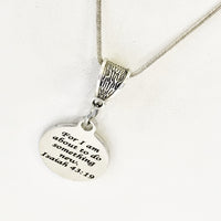 Christian Jewelry, For I Am About To Do Something New Necklace, Christian Necklace, Scripture Jewelry, Christian Gift, Bible Verse Jewelry