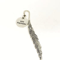 Bookmark Gift, God Provides Bookmark, Reader Gift, Christian Bookmark, Charm Bookmark, Sympathy Gift, Religious Gift, Religious Bookmark