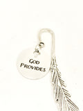 Bookmark Gift, God Provides Bookmark, Reader Gift, Christian Bookmark, Charm Bookmark, Sympathy Gift, Religious Gift, Religious Bookmark