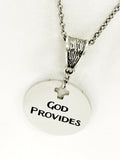 Christian Gift, God Provides Necklace, Christian Jewelry, God Is My Provider Gift, Daughter Gift, Scripture Gift, Christian Woman Gift