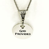 Christian Gift, God Provides Necklace, Christian Jewelry, God Is My Provider Gift, Daughter Gift, Scripture Gift, Christian Woman Gift