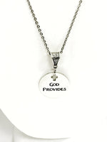 Christian Gift, God Provides Necklace, Christian Jewelry, God Is My Provider Gift, Daughter Gift, Scripture Gift, Christian Woman Gift