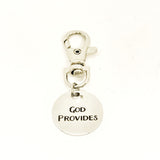 Bag Charm, God Provides Clip, Gift For Son, Gift For Daughter, Gift From Mom, Bible Bag Charm Clip, Keychain Clip, Christian Bag Charm Gift