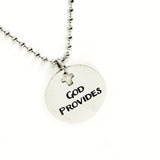 Christian Jewelry, Christian Man Gift, God Provides Necklace, Christian Son Jewelry, Man Jewelry, Man Necklace, Gift For Him, Husband Gift