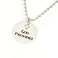 Christian Jewelry, Christian Man Gift, God Provides Necklace, Christian Son Jewelry, Man Jewelry, Man Necklace, Gift For Him, Husband Gift