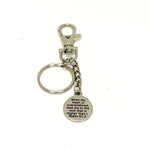Bible Verse Gifts, When My Heart Is Overwhelmed Keychain, Psalm 61 2 Bible Verse Keychain, Sympathy Gift, Bible Verse Keychain Gift