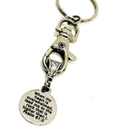 Keychain Gift, When My Heart Is Overwhelmed Keychain, Psalm 61 2 Bible Verse Keychain, Christian Gift, Scripture Gift