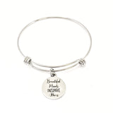 Beautiful Minds Inspire Others Bracelet, Teacher Gift, Mentor Gift, Mentor Bracelet, Inspiring Gift, Boss Gift, Stacking Charm Bracelet