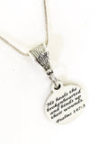 Christian Necklace, He Heals The Broken-hearted Necklace, Psalms 147 3 Christian Gift, Christian Jewelry, Scripture Gift