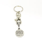 Keychain Gift, He Heals The Brokenhearted Keychain, Psalms 147 3 Keychain, Christian Gift, Grief Sympathy Gift, Tough Times Gifts