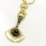 Softball Keychain, Softball Gift, Softball Player Gift, Keychain Gift, Goldtone Keychain, Homeplate Keychain, Gift For Her, Ballplayer Gift