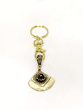 Softball Keychain, Softball Gift, Softball Player Gift, Keychain Gift, Goldtone Keychain, Homeplate Keychain, Gift For Her, Ballplayer Gift