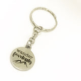 Traveler Gift, Traveler Keychain, Wander Fearlessly Keychain, Traveler Key Ring, Best Friend Gift, Going Away Gift, Girlfriend Trip Gift