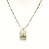 Son Gift, Encouragement Gift For Son, Courage Is Not The Absence Of Fear, Have Courage, Live Your Dreams Gift, Son Necklace From Mom