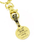Christian Keychain, She Will Run And Not Grow Weary Keychain, Isaiah 40 31,  Christian Charm Keychain, Christian Gift For Her