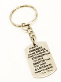 Gift From Mom, Always Remember, Braver Stronger Smarter Loved, Love Mom, Keychain Gift, Son Gift, Daughter Gift, New Car Gift