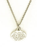 Christian Gift, For I Know The Plans I Have For You Necklace, Christian Jewelry, Jeremiah 29 11 Gift, Daughter Gift, Bible Verse Sympathy