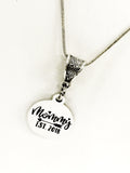 Mommy Gift, Mommy EST 2018 Necklace, Mommy Jewelry, Pregnancy Announcement, New Mom Gift, New Mom Christmas, First Time Mom Gift, 2018 Baby