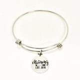 New Mom Gift, Mommy EST 2018 Bracelet, New Mom Bracelet, New Mom Jewelry, New Baby Gift, Mom Christmas Gift, Wife Jewelry Gift From Baby