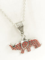 Good Luck Jewelry, Red Elephant Necklace, Good Luck Necklace, Red Elephant Jewelry, Good Luck Charm, Wishing You Good Luck, Elephant Gifts