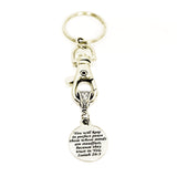 Keychain Gift, Perfect Peace Keychain, Trust In The Lord, Peace In The Lord, Christian Keychain, Isaiah 26 3 Keychain, Steadfast Faith